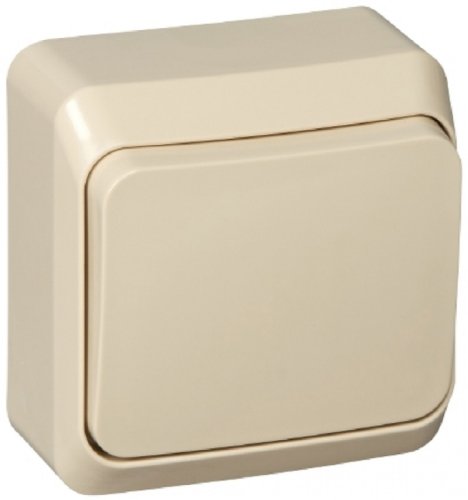 Выключатель накладной Systeme Electric Этюд 1-кл. кремовый фото Выключатель накладной Systeme Electric Этюд 1-кл. кремовый картинка